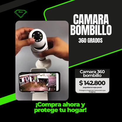 CAMARA BOMBILLO 360 GRADOS