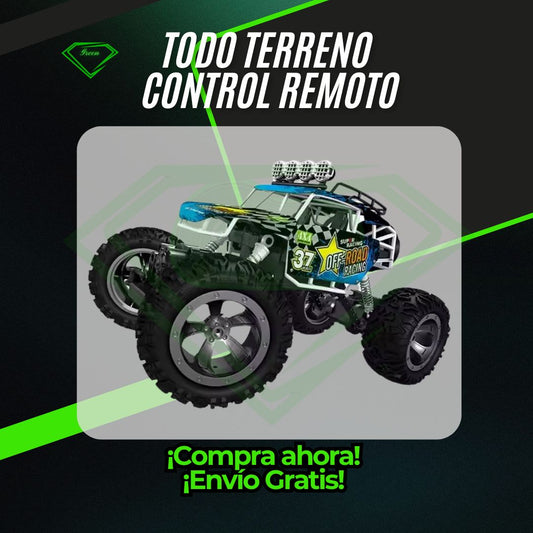 TODO TERRENO 4X4 A CONTROL REMOTO